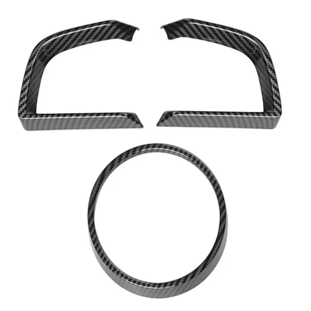 Alt view image 3 of 3 - 9X For Mazda 3 Axela 2014-2018 Carbon Fiber Dashboard Interior Instrument Frame Cover Trim