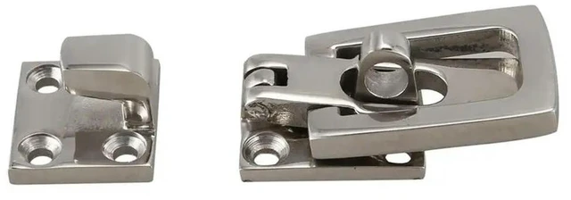 Alt view image 2 of 3 - 3X 316 Stainless Steel Marine Boat Door Lock Latch Catch Anti-Rattle Fastener Clamp 70Mm Marine Hardware