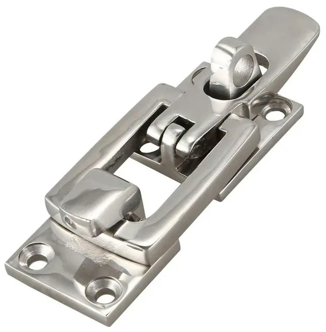 Alt view image 3 of 3 - 3X 316 Stainless Steel Marine Boat Door Lock Latch Catch Anti-Rattle Fastener Clamp 70Mm Marine Hardware