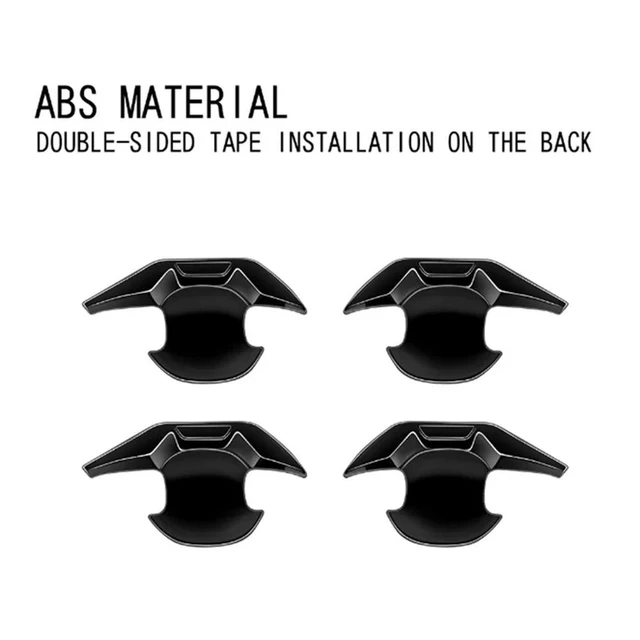 Alt view image 2 of 3 - Car Bright Black Car Exterior Styling Door Handle Bowl Guard Trim Cover Parts Accessories For Toyota Alphard 40 Series 2023+