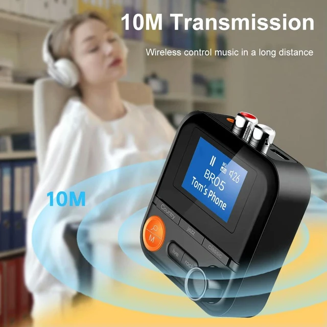 Alt view image 2 of 3 - Audio Receiver Bluetooth-Compatible 5.2 Music Transmitter AUX 2RCA TF for TV/Computer/Projector/Headset/Car