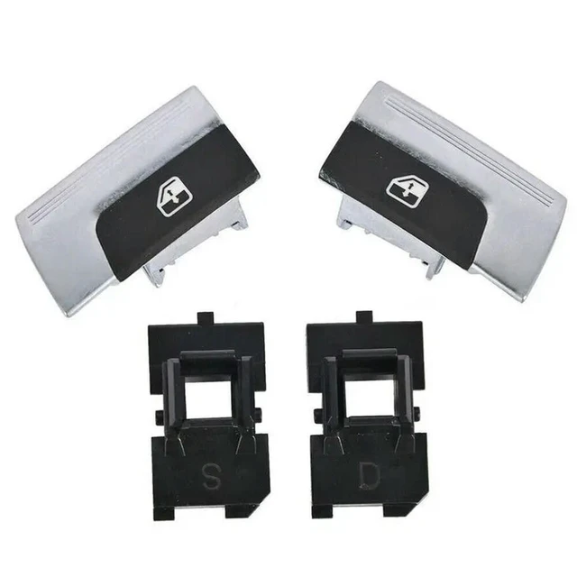 Alt view image 3 of 3 - Car Right&Left Power Switch Plastic Button Glasses Switch Replacement Accessories Fit For Ferrari 458 247885 247883