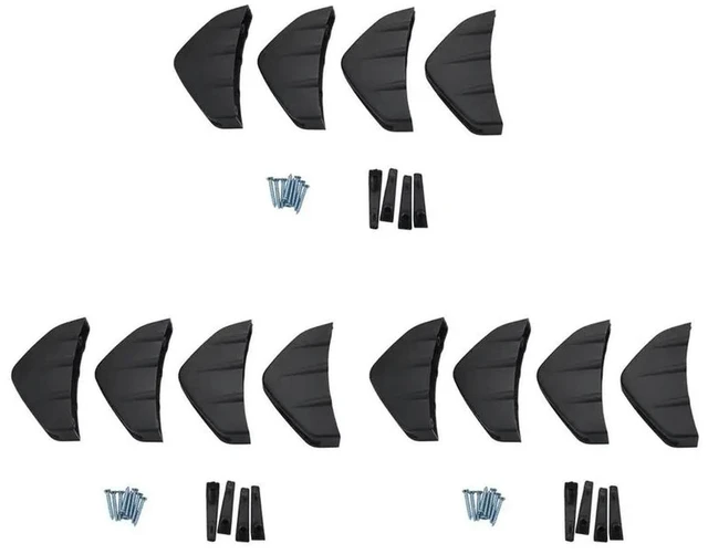 Main image of 12 Pcs Universal Car Rear Bumper Lip Diffuser Shark Fin Style Car Back Bumper Spoiler Lip Splitter