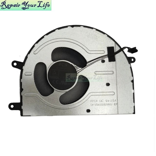 Alt view image 2 of 3 - Laptop Cooling Fan for Flex 7 14IAU7 82VC, Flex 5 14IRU8 82Y0 5F10S14033 Notebook PC CPU Cooler Radiator FPD1
