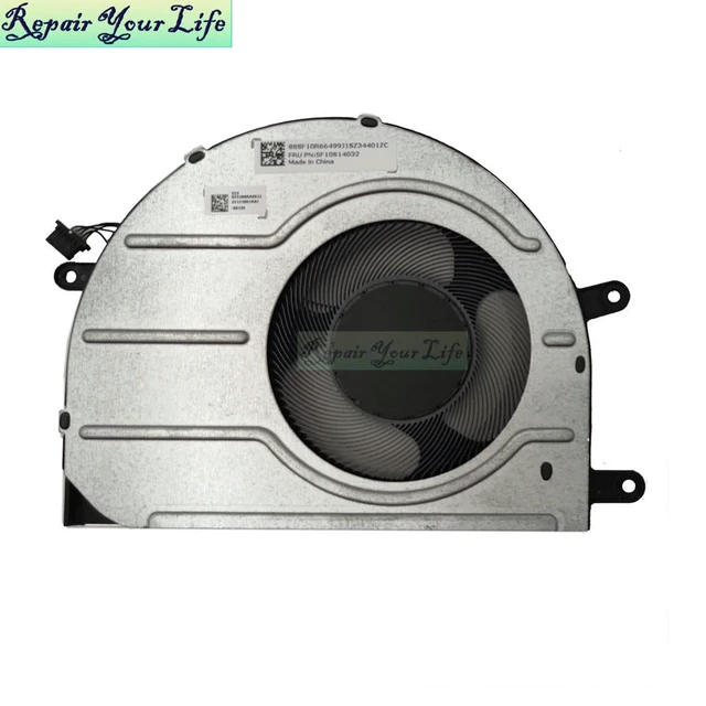 Alt view image 3 of 3 - Laptop Cooling Fan for Flex 7 14IAU7 82VC, Flex 5 14IRU8 82Y0 5F10S14033 Notebook PC CPU Cooler Radiator FPD1