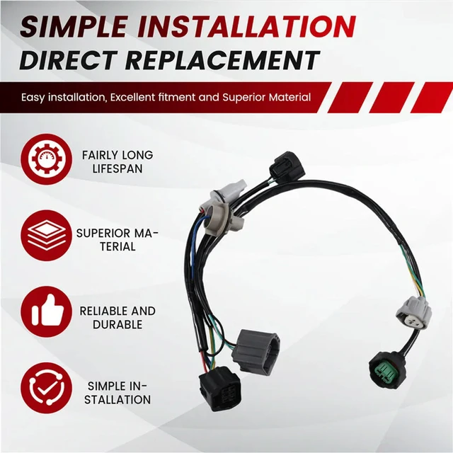 Alt view image 2 of 3 - GS1F-51-155B Car Headlight Socket Holder Wiring Harness Wire For Mazda 6 GH 2007-2010 Lamp