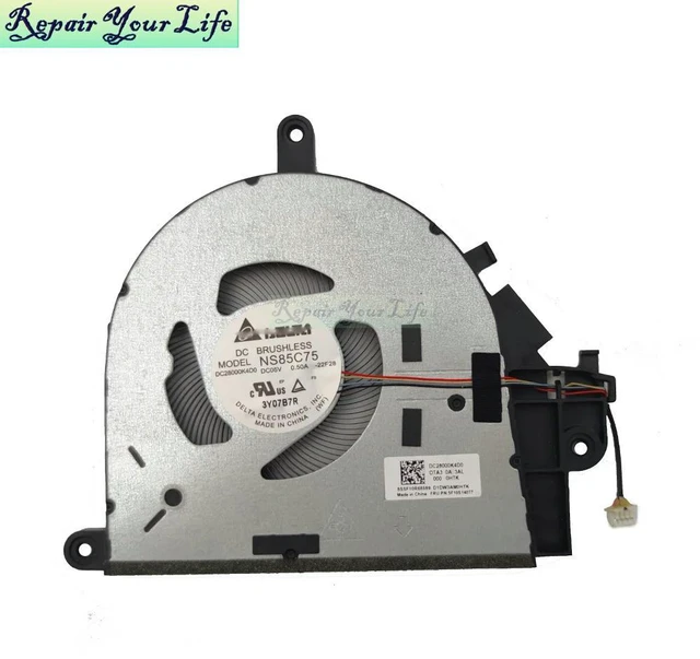 Alt view image 2 of 3 - CPU Fan Cooling Radiator For Slim 3 16IRU8 16ABR8 16IRH8 16IAH8 16IRU9 Laptop 5F10S14077 DC28000K4D0 BAPC0905R5H