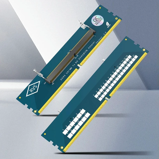 Alt view image 2 of 3 - DDR5 SO-DIMM Gaming Laptop RAM Memory Module Memory Card Converter DDR5 Memory RAM Adapter Card for Desktop Laptop