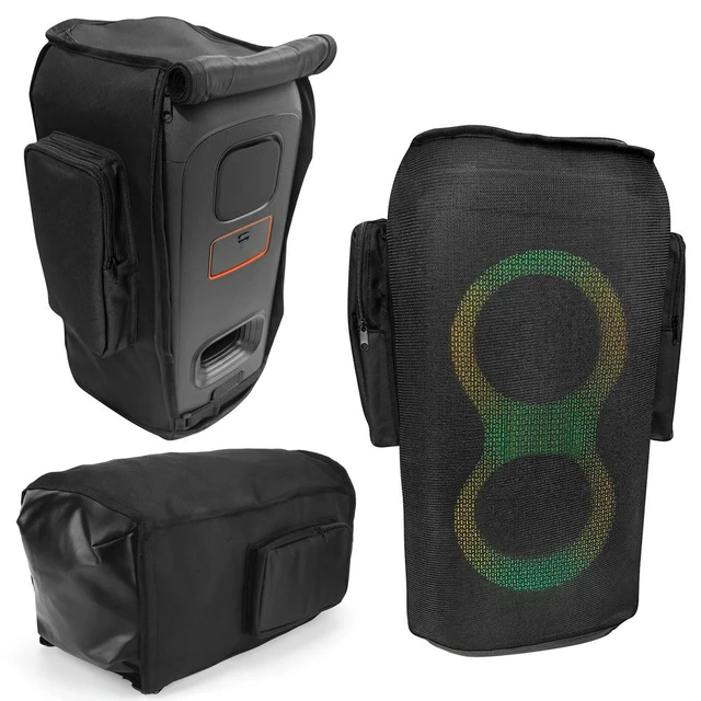 Alt view image 3 of 3 - Travel Dust Cover Fits for JBL PARTYBOX 110/120 Protective Cover with Microphone & Accessories Pocket