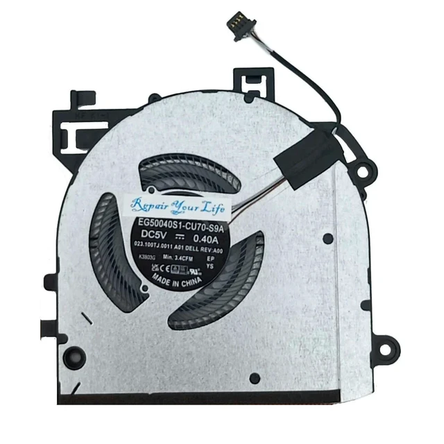 Alt view image 2 of 3 - Laptop Cooling Fan for Latitude 13 5340 2-in-1 Notebook PC CPU Cooler Radiator EG50040S1-CU70-S9A 09WH82 023.100TJ.0011