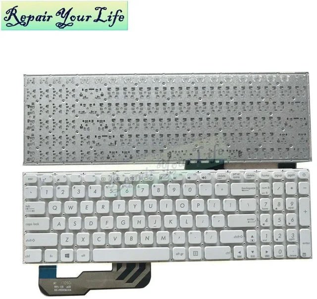 Main image of US Laptop Keyboard For X541 X541LA X541S X541SA X541UA R541 R541U A541SC F541 English White Keycaps Teclado 0KNB0-6724UI00