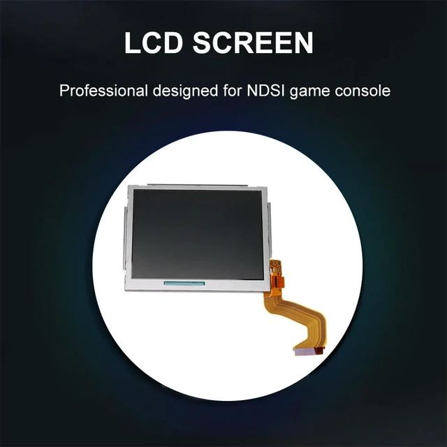 Alt view image 2 of 3 - LCD Upper Screen Lightweight Controller LCD Screen Easy Installation Top Upper LCD Screen Replacement Parts for NDSI