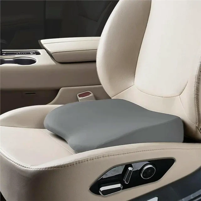Alt view image 3 of 3 - Car Seat Lifter Pad, Driver Height Adjustment Pad,Small Lumbar Support Cushion For All-Seasons Grey