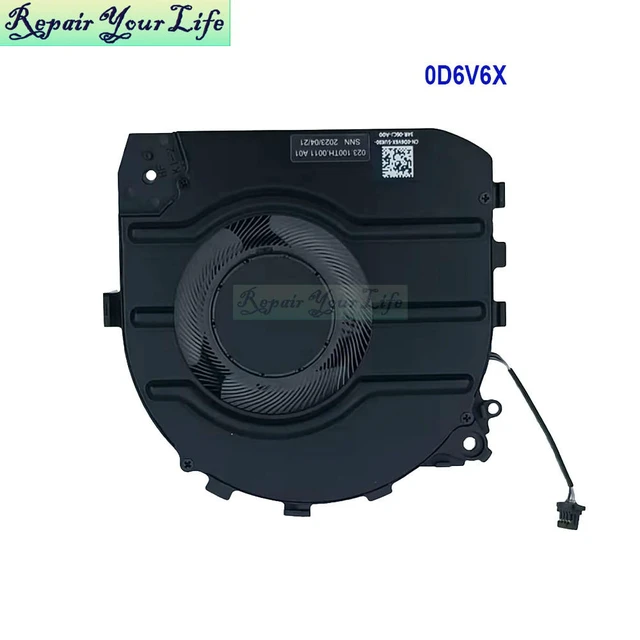 Alt view image 2 of 3 - D6V6X Notebook PC CPU Cooling Fan For Latitude 13 7340 Cooler Radiator Fans 5V CN-0D6V6X EG50040S1-CU60-S9A 023.100TH.0011