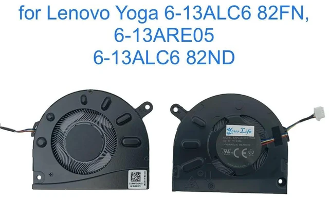 Main image of 5F11B22383 Laptop Cooling Fan for Yoga 6 13ALC6 82FN, 6-13ARE05 13ALC6 82ND CPU Cooler Fans BAPC0605R5HY002 DC 5V 0.50A