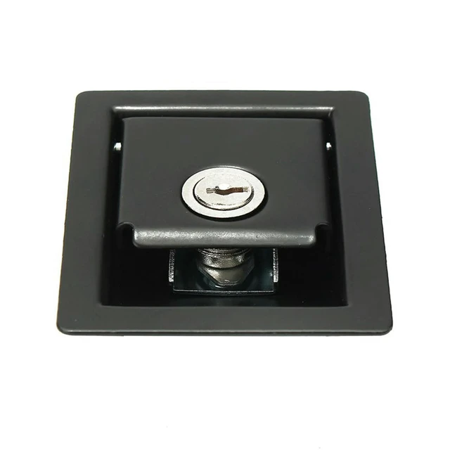 Alt view image 3 of 3 - 3X Rv Car Paddle Entry Door Lock Latch Handle Knob Camper-Trailer Pull Type Panel Door Lock