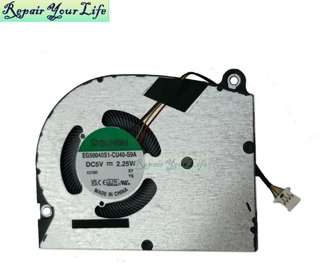 Alt view image 3 of 3 - Notebook PC CPU Fan For Swift Edge SFA16-41 SFA16-41-R7SU R6YS N22C8 2022 DC280012VS0 EG50040S1-CU40-S9A Processor Cooler