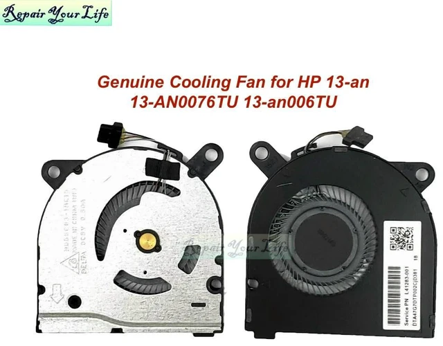 Main image of CPU Laptop Cooling Fan Cooler For Pavilion 13-AN 13-AN0076TU AN006 TPN-Q214 ND55C03-18C15 L41283-001 Computer PC Fans Genuine