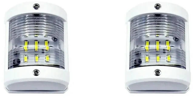 Main image of 2X Boat 12V Navigation Lights White Stern Light Marine Safe Night Sailing Signal Lamp For Fishing Boat Yacht Pontoon