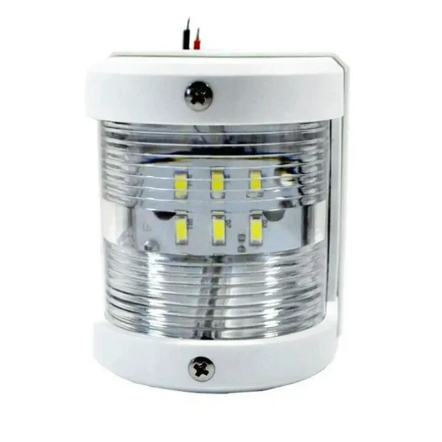 Alt view image 2 of 3 - 2X Boat 12V Navigation Lights White Stern Light Marine Safe Night Sailing Signal Lamp For Fishing Boat Yacht Pontoon