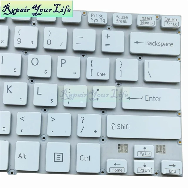 Alt view image 2 of 3 - Laptop Keyboard for SVF142C29U SVF142C29M SVF142C SVF142 SVF141 SVF1421E2E SVF1421L1E US English layout 149237321