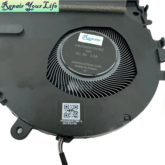 Alt view image 3 of 3 - Cooling CPU Fan Cooler For ProBook 430 G8 630G8 430G8 HSN-Q27C PB7505S05HS2 002 M27413-001 M33085-001 M25871-001 EG70040S1