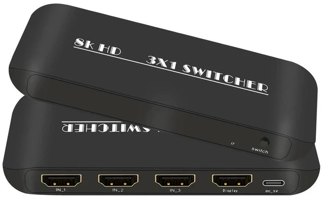 Main image of Converter 8K 60Hz 4K 120Hz HDMI-compatible 2.1 Expander Selector with Remote Control for 5 Xbox for TV