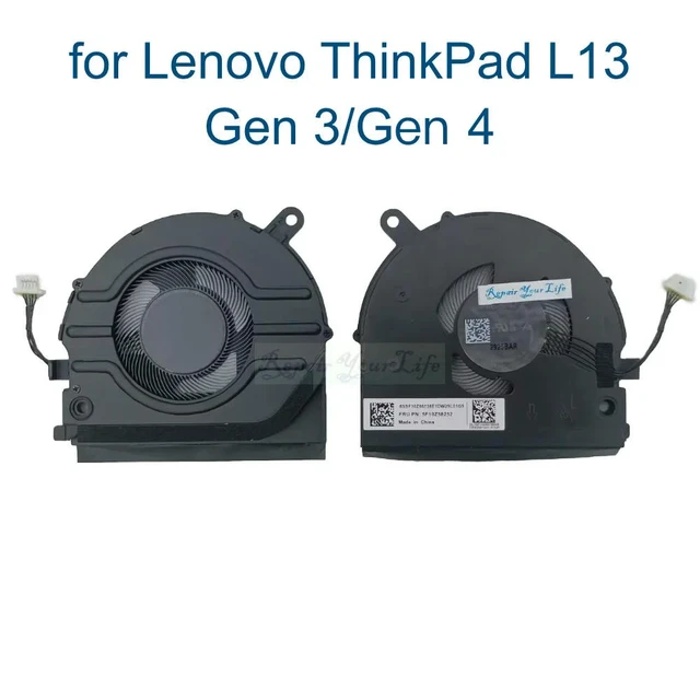 Alt view image 2 of 3 - Laptop Cooling Fan for L13 Gen 3 Gen 4 ThinkPad 21B3 21B4 21FN 21FQ Notebook PC CPU Cooler Radiator 5F10Z58252 5F10Z58251