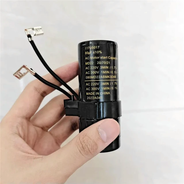 Alt view image 2 of 3 - 117U5017 Refrigerator Display Fresh Freezer Compressor 80uF Heavy Hammer Starter Capacitor Refrigerator Starting Capacitor Parts