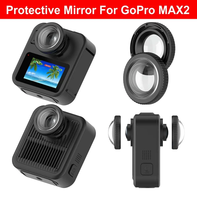 Alt view image 3 of 3 - 2Pcs Protective Cover for Go Pro MAX 2 Action Camera Accessories HD Lens Protector Cover Tempered Glass Scratch-Resistant