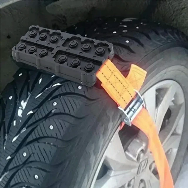 Alt view image 3 of 3 - Rescue Tool 2Pcs Car For Snow Chains Emergency Traction Chains For Snow Sand Mud Ice Traction Blocks For Truck
