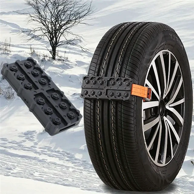 Alt view image 2 of 3 - Rescue Tool 2Pcs Car For Snow Chains Emergency Traction Chains For Snow Sand Mud Ice Traction Blocks For Truck