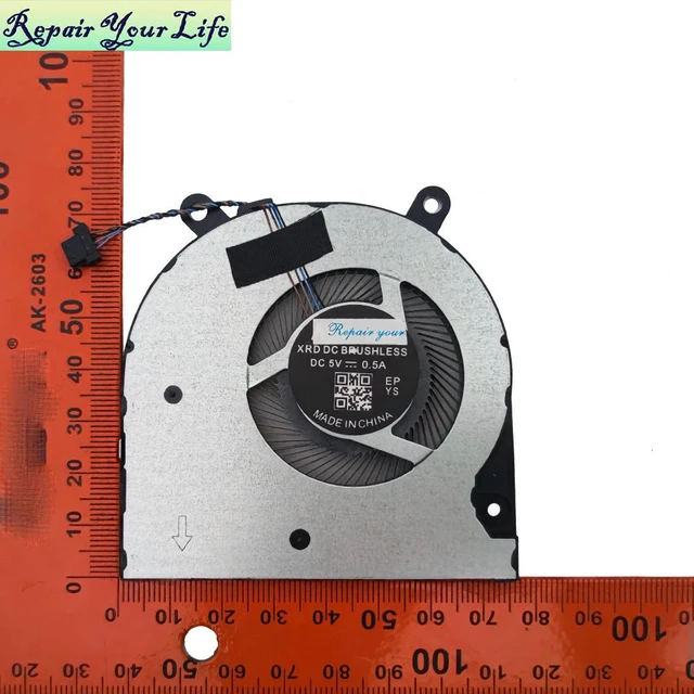 Alt view image 3 of 3 - CPU Cooling Fan Processor Radiator For Pavilion X360 14-DW 14M-DW 14T-DW TPN-I137 L96492-001 ND75C43-19H14 6033B0079201 DC5V