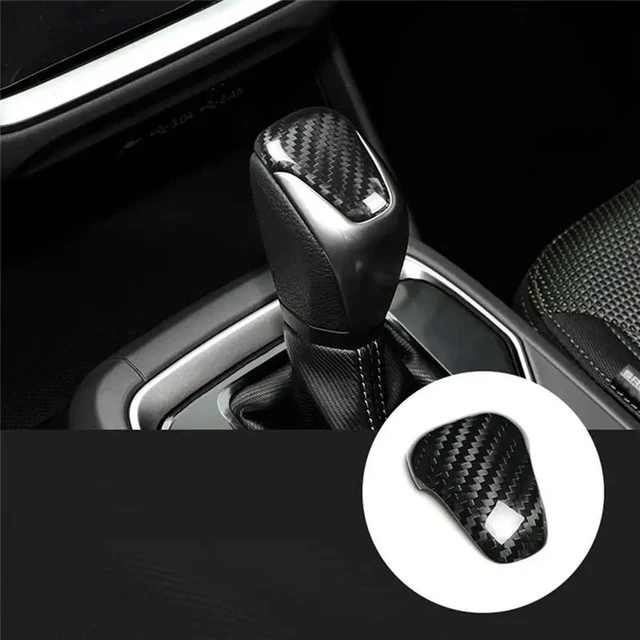 Alt view image 2 of 3 - Real Hard Carbon Fiber Car Interior Accessories Gear Shift Head Cover Sticker For Subaru CrosstrImpreza 2024 2025