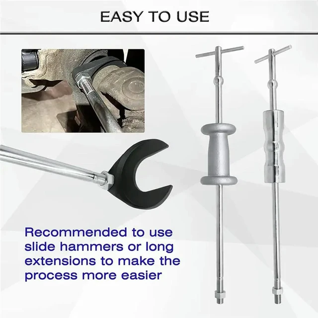 Alt view image 3 of 3 - CV Axle Removal Tool 48Mm With Nut For Slide Hammers With 5/8"-18 Threads CV Joint Axle Removing Tool