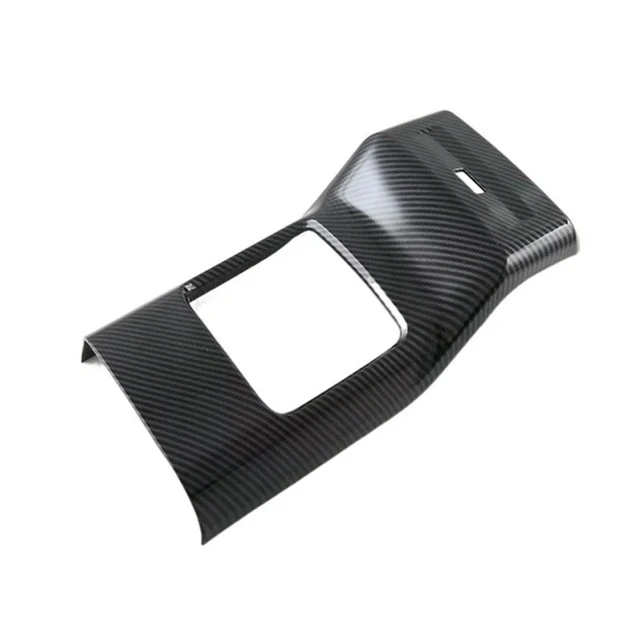 Main image of 1 PCS Car Rear Air Outlet Cover Trim Anti Kick Panel ABS Carbon Fiber Sticker Accessories For MG 4 MG4 EV Mulan 2023