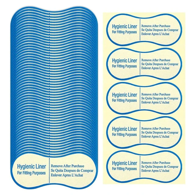 Main image of 500 Pcs Adhesive Protective Hygiene Try on Stickers Hygienic Liner Bulk for Swimwear Lingerie-Underwear