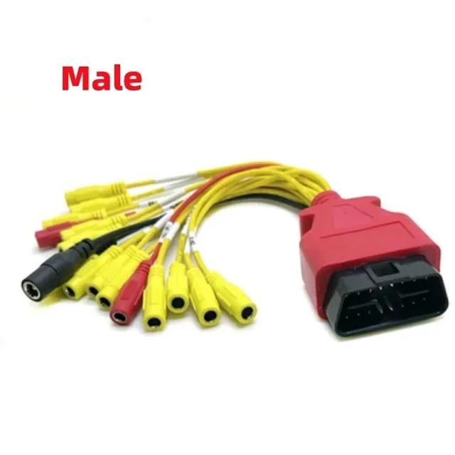 Alt view image 2 of 3 - OBD2 OBD Universal Jumper Car Connector Plug 16 Pin Male Female Fault Diagnosis Tool Brush ECU Diagnostic Cable