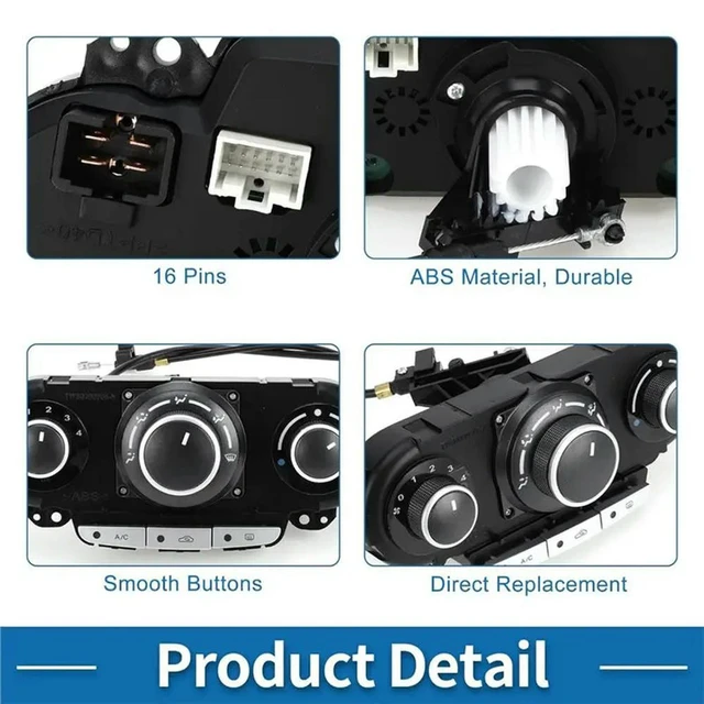 Alt view image 3 of 3 - Car Accessories For Buick Excelle 2008-2015 9023905 Air AC Heater Panel Control Switch