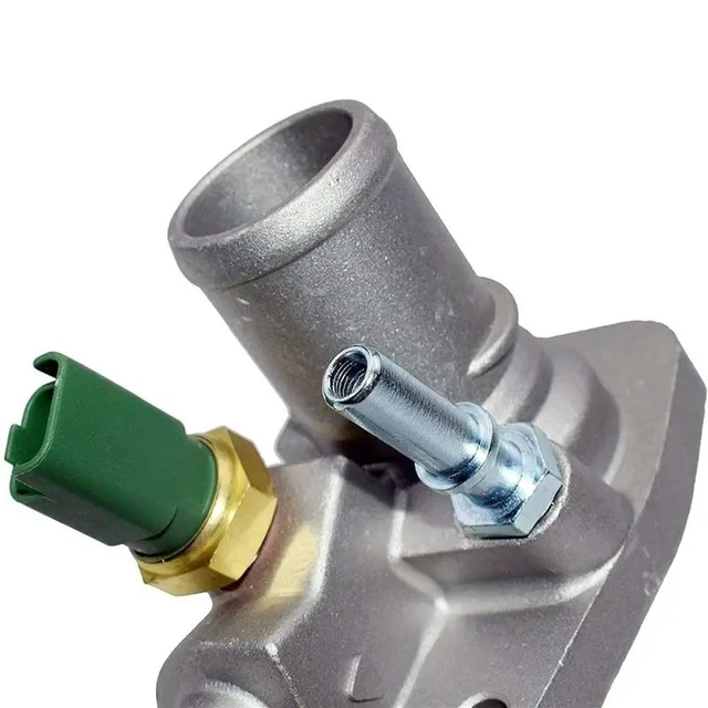 Alt view image 3 of 3 - 2X Engine Coolant Thermostat Car Thermostat 55202176 55194029 For Fiat Grande Punto