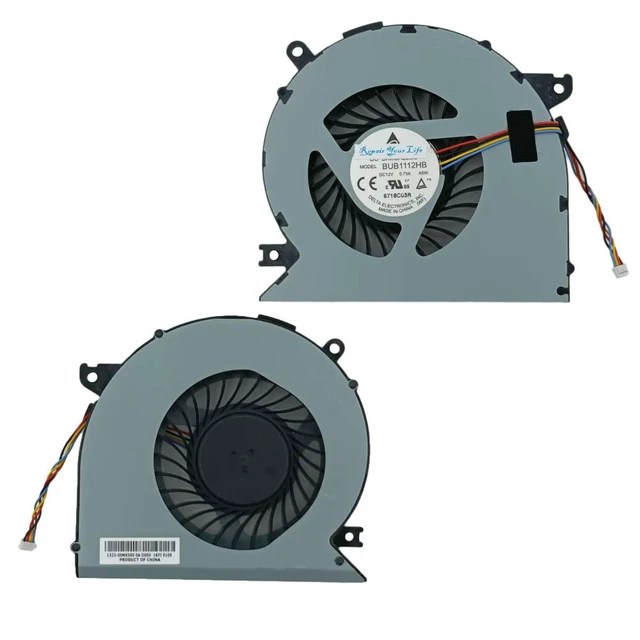 Alt view image 3 of 3 - AIO Computer Cooling Fan for All-in-one 27-P 27-P014, CPU Cooler Fans BUB1112HB-A5W 1323-00MX000 819000-001 DC12V 0.75A