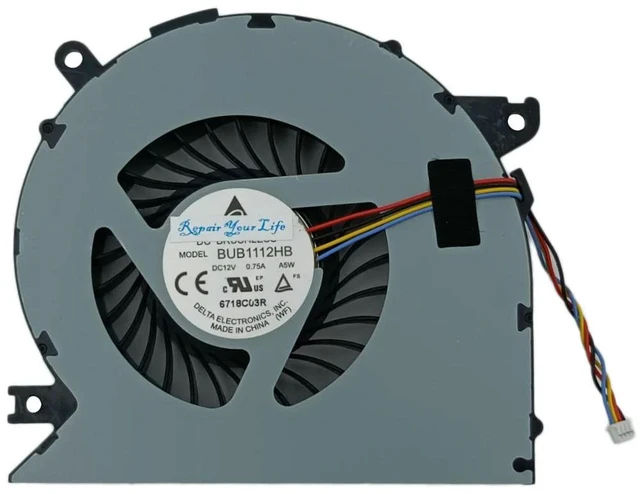 Main image of AIO Computer Cooling Fan for All-in-one 27-P 27-P014, CPU Cooler Fans BUB1112HB-A5W 1323-00MX000 819000-001 DC12V 0.75A