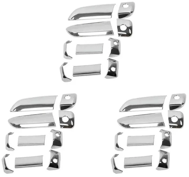 Main image of 30Pcs Car ABS Chrome Door Handle Bowl Insert Frame Overlay Panel For Toyota Hiace 2005-2015 Car Styling