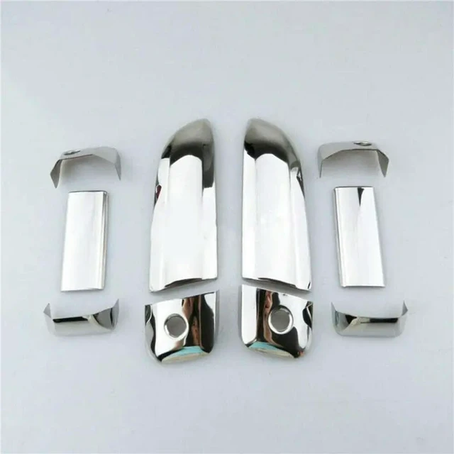 Alt view image 2 of 3 - 30Pcs Car ABS Chrome Door Handle Bowl Insert Frame Overlay Panel For Toyota Hiace 2005-2015 Car Styling