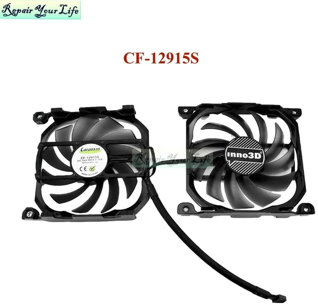 Main image of CF-12915S GPU VGA Cooling Graphics Card Fan Cooler For INNO3D GTX1070 GTX1080 Ti GeForce P104-100 GTX 1070Ti 1080Ti Twin X2