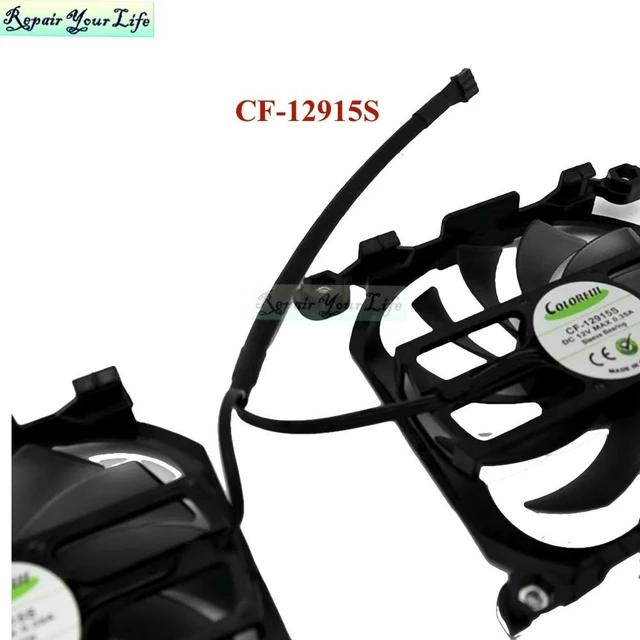 Alt view image 2 of 3 - CF-12915S GPU VGA Cooling Graphics Card Fan Cooler For INNO3D GTX1070 GTX1080 Ti GeForce P104-100 GTX 1070Ti 1080Ti Twin X2