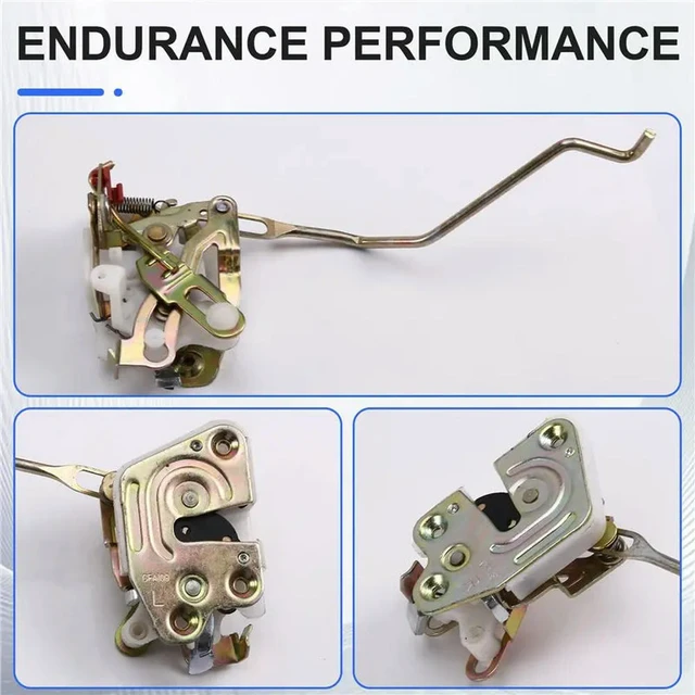Alt view image 2 of 3 - For Mitsubishi Pajero Montero II 1990-2004 MB669131 MB669132 Front Door Latch Lock V31 V32 V33 V34 V36 V43 V44 V45 V46