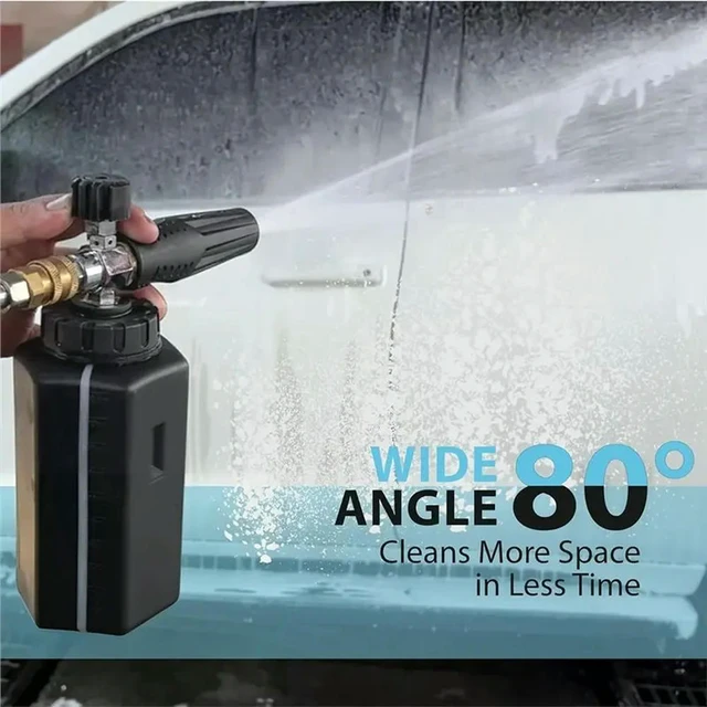 Alt view image 3 of 3 - Snow Foam Bottle Car Wash Cannon 1L 1/4" Quick Connect Adjustable For Pressure Washer Cleaning Tool