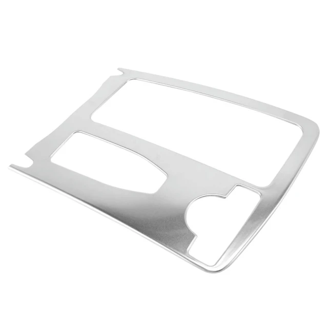 Alt view image 2 of 3 - 3X Central Console Cup Holder Water Cup Holder Panel Decoration Trim For Mercedes Benz C Class W204 2008-2014 RHD