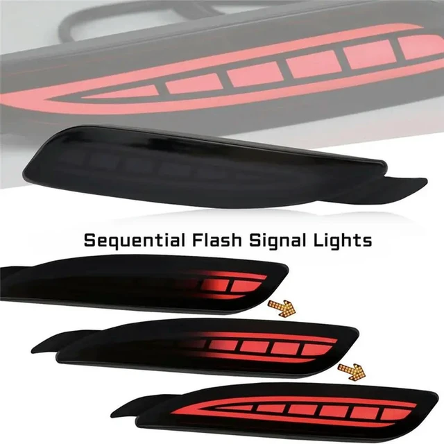 Alt view image 3 of 3 - For Mazda 5 2022 2023 LED Rear Bumper Reflector Light Brake Turn Signal Tail Light Assemblies